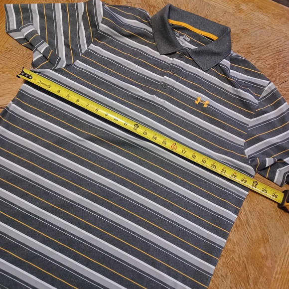 Men's Under Armour Heat Gear Short Sleeve Performance Polo Golf Shirt Size XL St - Picture 4 of 5